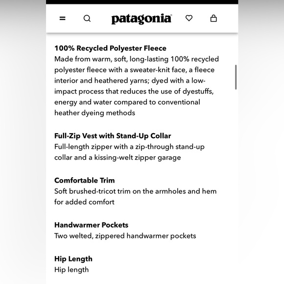 Patagonia Women’s XS Better Sweater Vest in Black - Picture 5 of 12